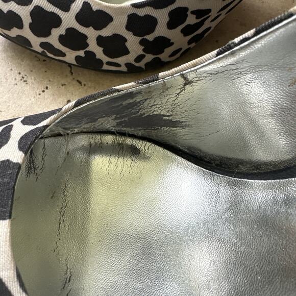 Cosmopolitan Women's Awestruck Black/White Leopard Size 7 1/2 - Picture 5 of 9